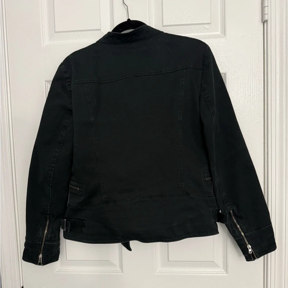 Banana Republic Women’s Moto Black Lightweight Jacket - Picture 4 of 4